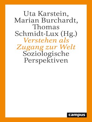 cover image of Verstehen als Zugang zur Welt